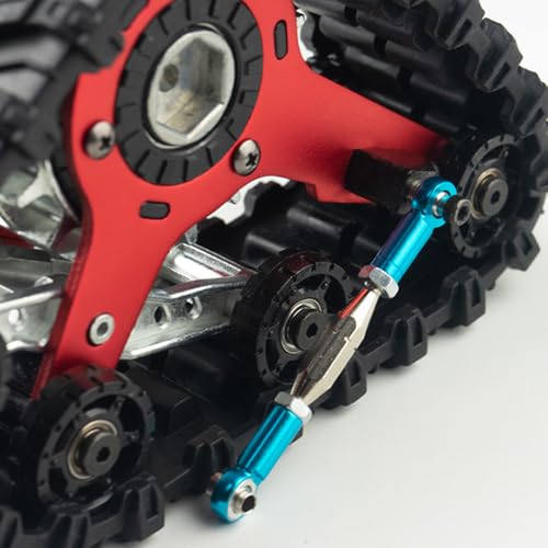 TRX4 Snow Track Tires 4Pcs, All Terrain Track Kit for 1/10 1/8 RC Crawler Car, SCX10 II & TRX4 Upgrade Accessories (Silver Gray)