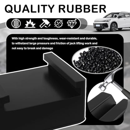 2PCS Rubber Jack Stand Pads for 2-3 Ton,Anti-Slip Heavy Duty Pinch Weld Jack Pad for Providing Cushioning Protection,Professional Pinch Weld Jacks Adapter Car Accessories