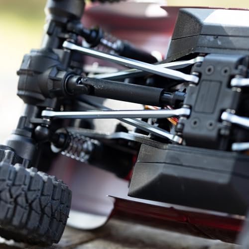 Links Set Aluminum Linkage for Redcat 1/18 Ascent-18 Upgrade Parts RC Crawler Car (Titanium) - color: Titanium