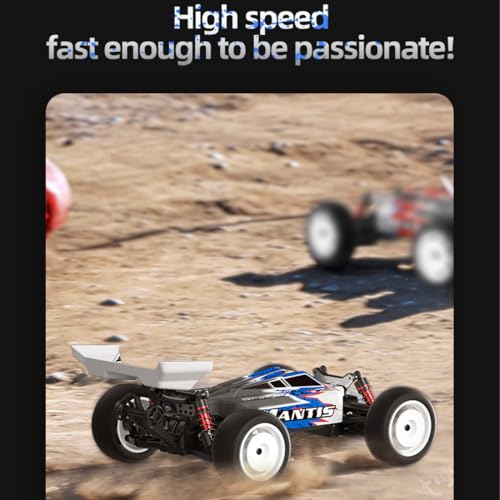 1/16 Scale 4WD RC Off-Road Truck, 70KM/H Brushless Remote Control Car with Full Proportional Steering, All-Metal Bearing Gear Vehicle Model for Hobbyists