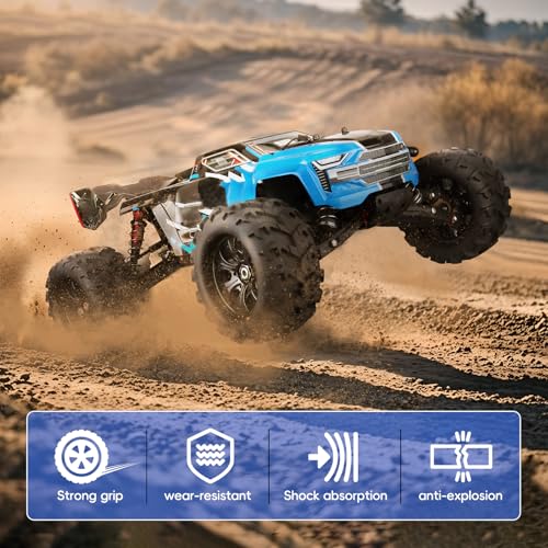 PreGlued 1/8 RC Monster Truck Buggy Wheels and Tires 17mm Hex with Foam Inserts for Traxxas Maxx Tmaxx E-Revo 2.0 3.3 Arrma Kraton Typhon 6S HSP HPI Savage Flux Redcat Kaiju