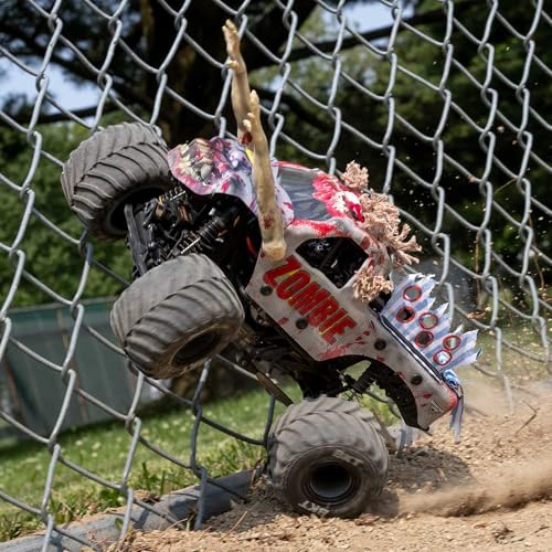 Losi 1/18 Mini LMT Zombie 2S 4X4 RTR Brushed Monster Truck Battery & Charger Included Red LOS01026T4 - color: Red