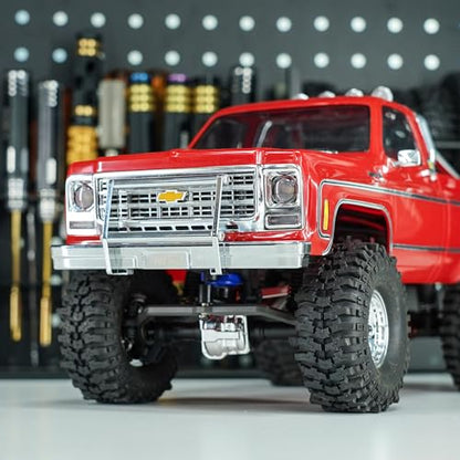 INJORA Front and Rear CNC Aluminum Bumper for 1/18 TRX4M High Trail K10 - size: Front&Rear