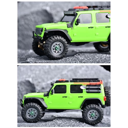 Set of 4 Aluminum Wheel Nut Including Installation Set Suitable for 1/30 Scale SCX30 Remote Control Vehicle Remote Control Car Wheel Nut - color: Green