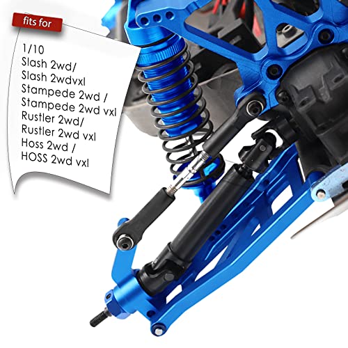 Upgrades Part for 1/10 Stampede VXL 2WD,Rustler VXL 2WD,Slash VXL 2WD,Hoss VXL 2WD,Rear Stainless Steel Drive Shaft CVD Front Axles #45 Driveshaft with Hex,Black