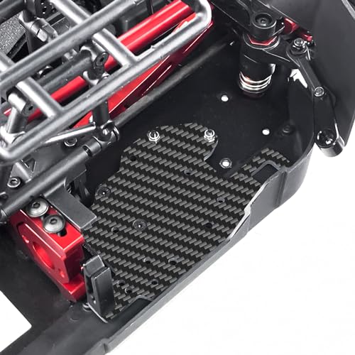 RC Car Carbon Fiber ESC Mounting Fixing Plate ESC Mount Plate ESC Bracket Mounting Bracket Upgrade Parts Compatible with Arrma Kraton 6S V4&V5 BLX Typhon 6S TLR 1/8 RC Car