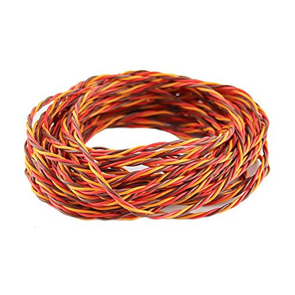 32 feet 22AWG 60cores Twisted Servo Lead Servo Extended Cable Twisted Wire for JR Servo Extension