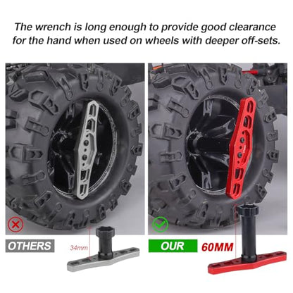 17mm Wheel Hex Wrench RC Wheel Hubs Wrench Tools for 1/8 1/10 Traxxas Arrma Redcat RC Car