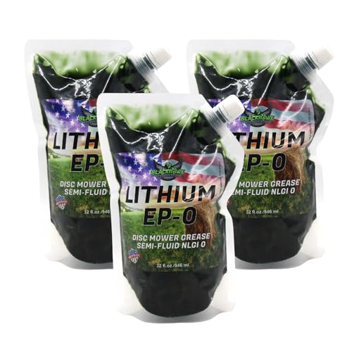 Lithium EP0 Grease, 32 oz EZ Squeeze Pouch (3pk) | Used for Disc Mowers, Gear Boxes, Auger and Mixer Drives, Cutter Bars, and more, Made in USA - size: EP0 (3)