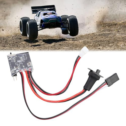 ESC, 30A Brushed Electronic Speed Controller RC Motor Speed Control with Brake PH2.0 Plug for 1:16 1:18 1:24 RC Car Boat DIY