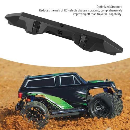 FILFEEL RC Rear Bumper for /10 Scale RC Cars – Duty Alloy Rear Bumper with Integrated Trailer Hitch – Optimized Fit for HSP and Compatible