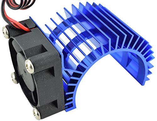 Aluminum Heat Sink W/ 30mm Fan - 540/550 Size Motors - Compatible with RC Vehicles