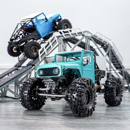 INJROA IR40 Truck Body with Tube Cage for 1/18 TRX4M Defender Bronco(Green) - color: Green