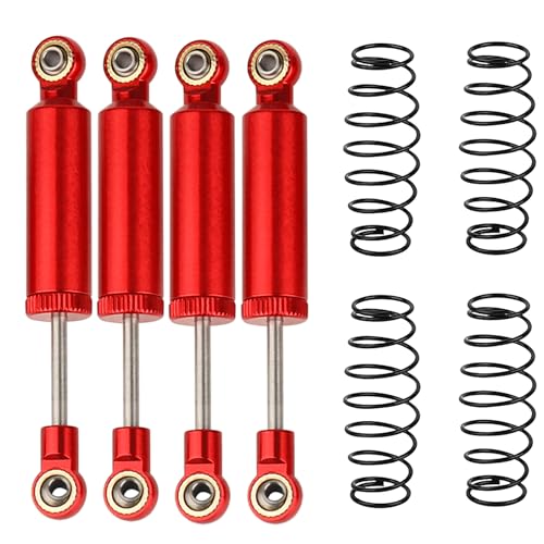 Shock Absorber Damper Internal Spring Built-in Spring For 1/10 RC Crawler Axial SCX10 I II III RBX10 Wraith TRX4 MST Redcat (red, 80mm) - color: red, size: 80mm