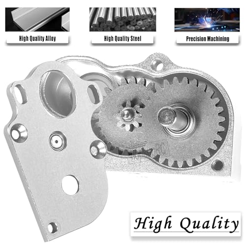 LCG Middle Transmission Gearbox Upgrades Part for 1/10 RC Crawler car SCX10 SCX10 ii 90047 Wraith,Aluminum Center Transmission Gearbox Hops up,Silver - color: Silver(parts)