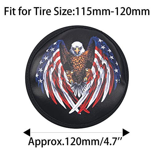 1/10 RC Simulation Leather Spare Tires Cover Accessories Compatible with Traxxas TRX-4 Tamiya CC01 Axial SCX10 Wraith D90 Redcat HSP 1/10 RC Crawler Truck (Hawk) - style: Hawk