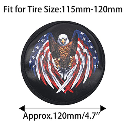 1/10 RC Simulation Leather Spare Tires Cover Accessories Compatible with Traxxas TRX-4 Tamiya CC01 Axial SCX10 Wraith D90 Redcat HSP 1/10 RC Crawler Truck (Hawk) - style: Hawk
