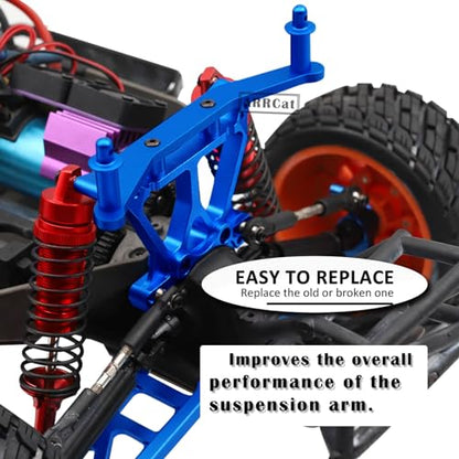 Body Post Extensions,Aluminum Front & Rear Body Mount Post Set for 1/10 Slash 4X4 /Stampede 4X4 VXL,RC Hops Up Upgrades Parts for Stampede 4X4 VXL/Slash 4X4 VXL,Replace 6815R,Red - color: Blue (Front & Rear)