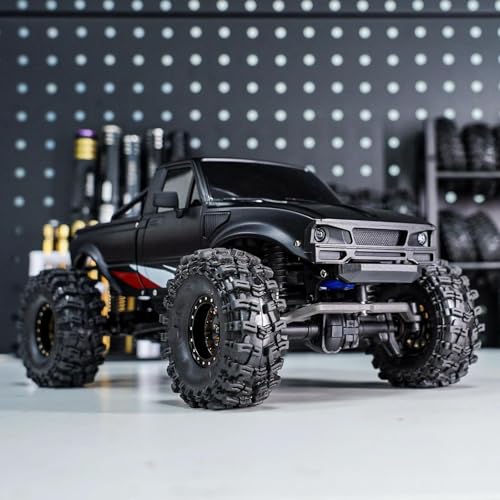 RC Upgrade Accessories for TRX4M for Defender for Bronco 1/18 IR60 for Pickup Hard Body Shell with Bed Rack RC Crawler Car Accessories Modification RC Car Parts(Black) - size: Black