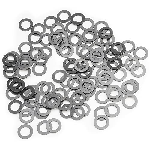 Model 1985 PTFE Coated Nylon Washers, 5x8x0.5mm (Set of 100Pcs) use with Ball Bearing Spacers for Traxxas RC Vehicles