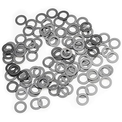Model 1985 PTFE Coated Nylon Washers, 5x8x0.5mm (Set of 100Pcs) use with Ball Bearing Spacers for Traxxas RC Vehicles