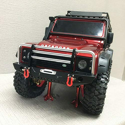 LCX Racing 1/10th RC Crawler Car Metal Bull Push Bar Front Bumper for TRX4 TRX-4 Axial SCX10 II 90046 Redcat Gen8 Scout II, Upgrades Parts Accessories
