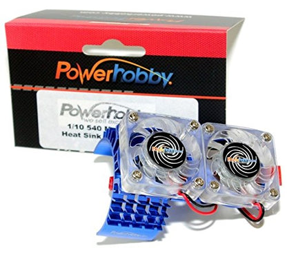 Power Hobby FSBLUE Aluminum Cooling Fan Slash 4WD Blue
