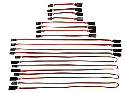 3" 6" 12" 24" JR/Spektrum/Hitec Style Servo Extension Variety Pack - 4 Each 1028