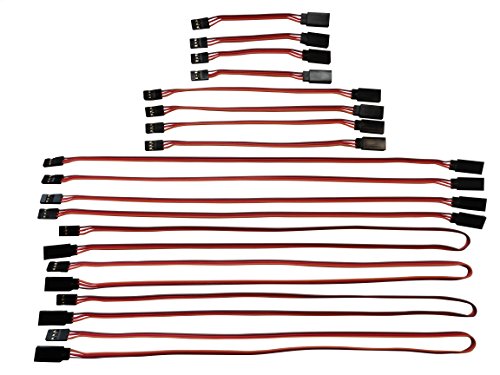 3" 6" 12" 24" JR/Spektrum/Hitec Style Servo Extension Variety Pack - 4 Each 1028