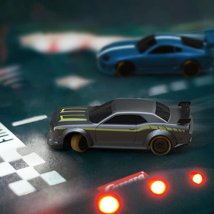 Turbo Racing 1:76 Scale Drift RC Car, Mini Table Racing Model Car with 2.4G Remote Control & Gyro Full Proportional RTR for Adults Hobby Toys Gifts (C65) - style: C65