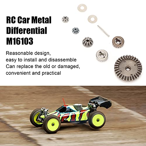 1/16 Metal Differential Gear Pinions with Drive Gear, Aluminum Alloy RC Car Differential for 16889A 16889 SG1601 SG1602 M16103, High - Strength Replacement Parts