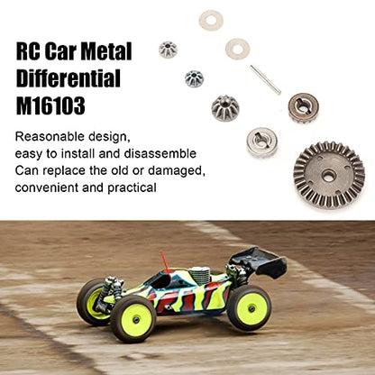 1/16 Metal Differential Gear Pinions with Drive Gear, Aluminum Alloy RC Car Differential for 16889A 16889 SG1601 SG1602 M16103, High - Strength Replacement Parts