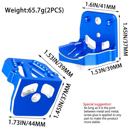 RC Motor Mounts Fixed Seat Upgrade Parts for XRT 8S X-MAXX #7760-GRN RC Car.Navy Blue(2PCS) - color: Navy Blue(upgrade Parts)