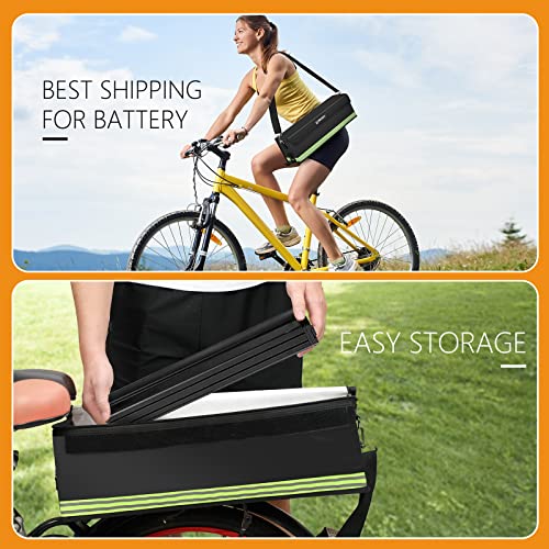 Lipo Battery Safe Bag Explosionproof, Large Capacity Fireproof Bag for Ebike Battery Charging and Storage
