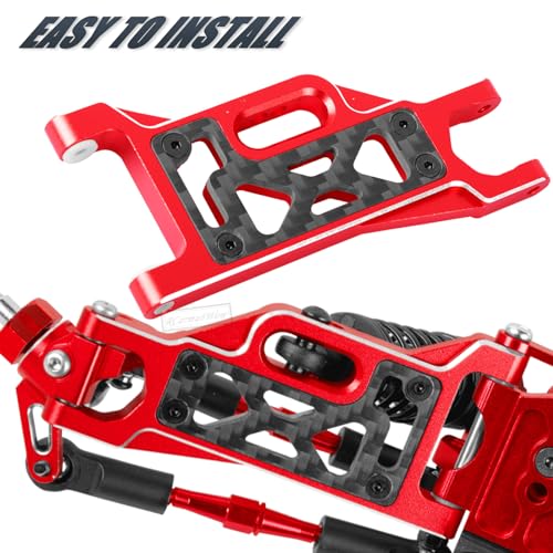 A Arms Upgrades Part for 1/10 Slash 2WD,Slash 2WD VXL,Alloy Aluminum Front Rear RC Suspension Arms,4PCS,Red - size: Red(only arms)