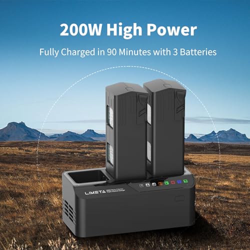 Mavic 3 Battery Charger for DJI Mavic 3 pro Enterprise Classic Cine Thermal Drone Battery Pack 200W Fast Charging Station Hub with Charge Discharge Storage - size: Mavic 3/3 pro
