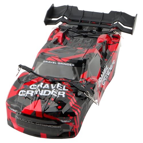 9005E RC Car Shell Body Cover PX9000-04 RC Car Assembly Accessories Replacement Spare Parts for 9003E 9005E 003E 1:14 Scale RC Cars Trucks Vehicle (Red-Black)