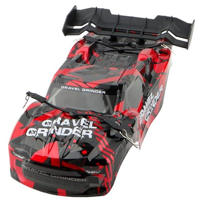 9005E RC Car Shell Body Cover PX9000-04 RC Car Assembly Accessories Replacement Spare Parts for 9003E 9005E 003E 1:14 Scale RC Cars Trucks Vehicle (Red-Black)