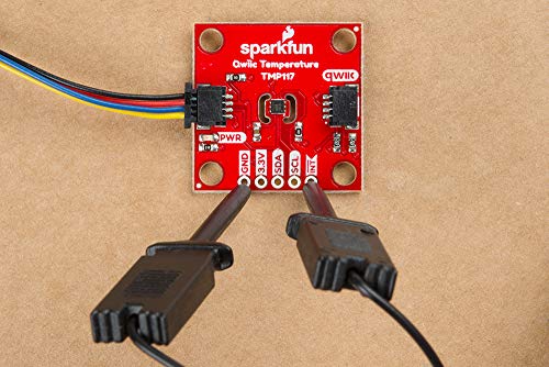 SparkFun High Precision Temperature Sensor - TMP117 (Qwiic) | Programmable temp alert limits Operating voltage 1.8V-5.5V 16-bit resolution NIST traceability Maximum range -55°C to 150°C