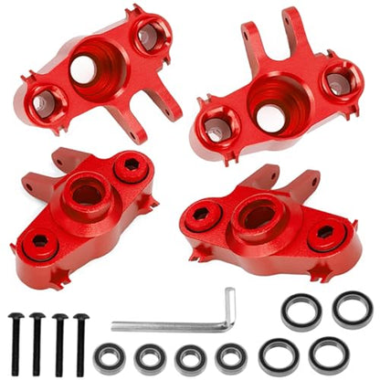 Aluminum Steering Blocks & Knuckle Arms for T-Maxx E-Maxx | Replaces #5334 | 1/10 Scale CNC Upgrade Set