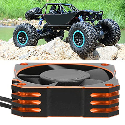 RC Motor Cooling Fan,21000RPM High Speed Cooling,Brushless Motor Fan 35mm 8.5V for 1/10 1/12 1/8 RC Cars Trucks Drones Racing (Orange)