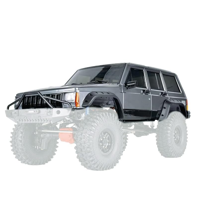 RC Car Hard Body Shell Kit,313mm Wheelbase Cherokee Body Car Shell for 1/10 RC Crawler Axial SCX10 & SCX10 II 90046 90047 TRX4 Kit (Grey) - color: Grey