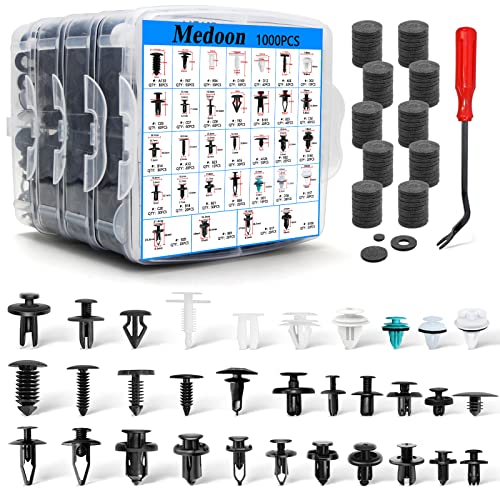Car Retainer Clips 1101 PCS Car Door Panel Trim Clips Kit 32 Most Popular Sizes Cars Body Kits 1 Pcs Fastener Remover for Ford GM Toyota Honda Chrysler BMW Benz Nissan Subaru Audi Mazda - size: 1101PCS