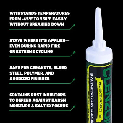 Clenzoil Synthetic Gun Grease Syringe - All Firearms, 0.5 oz