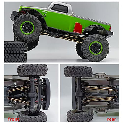 8pcs Aluminum Linkage Rod Arm Set High Clearance Suspension Links for 1/24 Axial Scx24-90081 Deadbolt AXI00004 RC Crawler Car (Black)