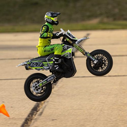 Losi Promoto-SM 1/4 Super Moto Motorcycle FXR White RTR with Battery and Charger LOS-2310