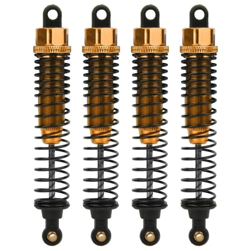 New 4pcs 68mm/98mm /108mm Aluminum Shocks Absorbers Damper for HSP HPI 1/10 Scale RC Car On-Road Monster Truck Off Road Buggy(Golden 108mm) - color: Golden 108mm