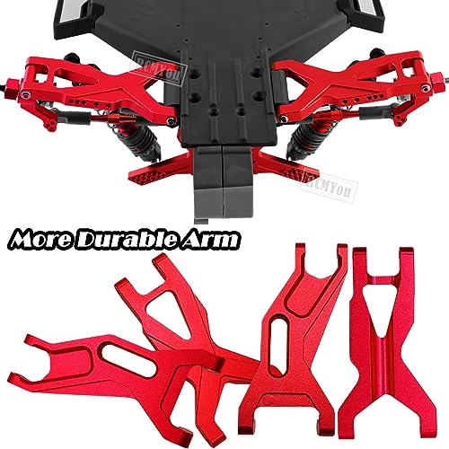 Upgrades for 1/10 Slash 2WD(VXL),RC Shocks,Suspension Arm,Caster Block,Steering Blocks,Stub Axle Carriers,Steering Bellcranks,Shock Tower,Camber Links,Drive Shaft,Hex Hub Adapters,Red - color: Red - Upgrades
