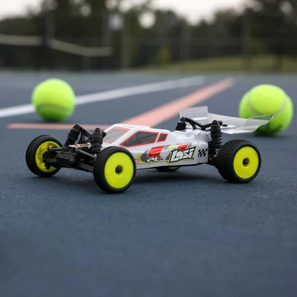 Helidirect Losi RC Car Micro-B 2WD Brushed Mini RC Buggy 1/24 Scale RTR Assemble Kit - Remote Control Car, RC Cars, Micro Racing RC Buggy 1/24 Scale (White - LOS00007T1) - color: White - Los00007t1