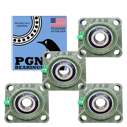 PGN UCF204-12 (4 Pack) Square Flange Bearing 3/4" Bore - size: 4, style: UCF204-12